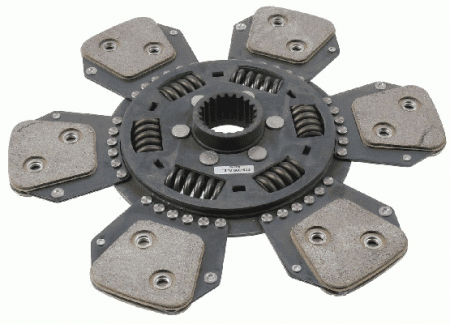 Disc ambreiaj ceramica (350mm; 6) potrivit HUERLIMANN ELITE, XT; LAMBORGHINI FORMULA, PREMIUM, R; SAME ANTARES, ANTARES II, SILVER 1000.6A/1000.6AT/1000.6WT [2]