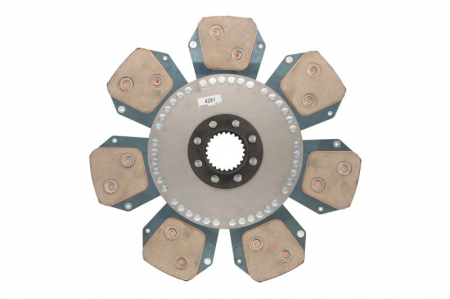 Disc ambreiaj - Disc ambreiaj ceramica (350mm; 7) potrivit DEUTZ FAHR AGROSUN, AGROTRAC; HUERLIMANN H; LAMBORGHINI 1000, 900, R; SAME GALAXY, HERCULES, JAGUAR, LASER, LEOPARD, TAURUS 100.6PA-105.6PT