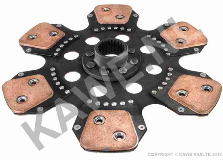Disc ambreiaj ceramica (360mm; numar adaptori: 6) potrivit Fendt 611 Ls Favorit, 611 Lsa Favorit, 611 S Favorit, 611 Sa Favorit, 611 Sa Favorit II, 611 Sl Favorit 4WD, 612 Favorit - diametru 360 mm [1]