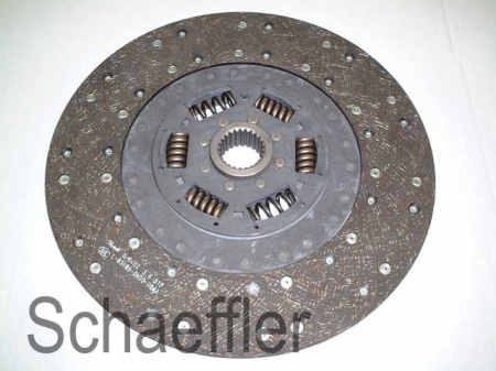 Disc ambreiaj organic (350mm) profil complet potrivit DEUTZ FAHR AGROPLUS; HUERLIMANN XT; LAMBORGHINI PREMIUM; SAME ROW CROP, SILVER 1000.6A-BF6M1012E [1]
