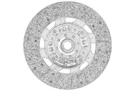 Disc ambreiaj - Disc ambreiaj potrivit ISUZU N (5TH GENERATION), N (6TH GENERATION) 4HK1-TC-4HK1-XS 10.05-