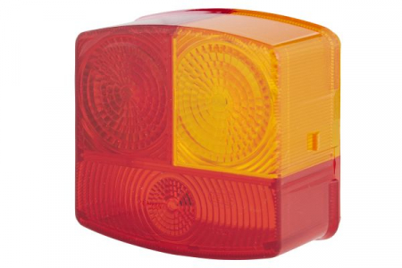 Dispersor stop dreapta potrivit FENDT 200 S FARMER, 200 SA FARMER, 200 V FARMER, 200 VA FARMER, 203 P FARMER (P21W/R10W, portocaliu/rosu, cu intermitent, cu stop, lumina de parcare, fara proiector) [2]