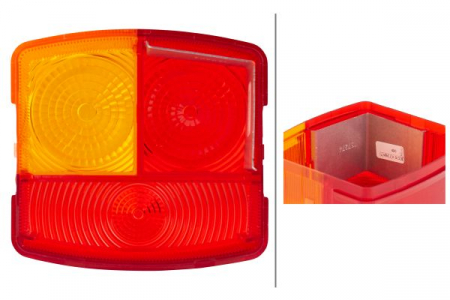 Dispersor stop dreapta potrivit FENDT 200 S FARMER, 200 SA FARMER, 200 V FARMER, 200 VA FARMER, 203 P FARMER (P21W/R10W, portocaliu/rosu, cu intermitent, cu stop, lumina de parcare, fara proiector) [3]