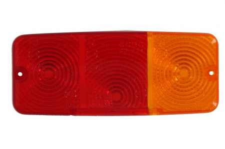 Elemente optice - Dispersor stop dreapta (portocaliu/rosu, cu intermitent, lumina de marșarier, cu stop) potrivit CASE IH 55, 60, 65, 70, 75, 80, 85, 90, 95; DEUTZ FAHR 310, 60 A, 70; LANDINI 5500, 6500, 7500, 8500, 10
