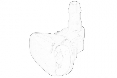 Caroserie - Diuza spalare parbriz fata dreapta potrivit MAZDA 6 GG, GY 06.02-12.08