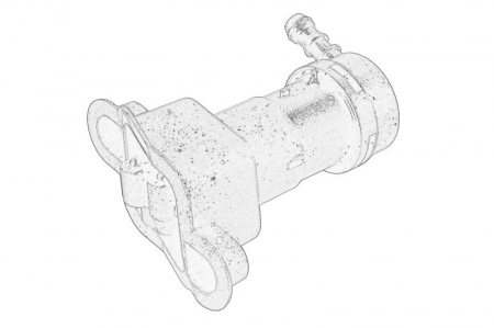 Curatare geamuri/faruri - Diuza spalator far potrivit AUDI A4 B7 2004-2008 - dreapta