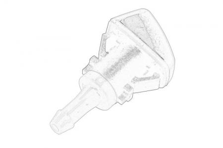 Diuza spalator parbriz Fata Dreapta/Stanga (negru) potrivit JEEP COMPASS, PATRIOT 08.06- [1]