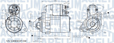 Electromotor (12V, 0,8kW) potrivit NISSAN MICRA C+C III, MICRA II, MICRA III, NOTE 1.0/1.2/1.4 08.92-