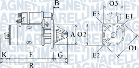 Alternatoare Electromotoare - Electromotor potrivit KIA AVELLA, CARENS I, CARENS II, CLARUS, PRIDE, RETONA, SHUMA, SPORTAGE; MAZDA 121 II, 323 C IV, 323 C V, 323 F IV, 323 F V, 323 F VI, 323 II 1.1-2.2 dupa 1980 - (12V, 0,9kW)