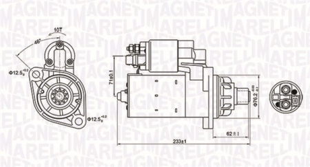 Alternatoare Electromotoare - Electromotor potrivit AUDI TT; SEAT ALHAMBRA, LEON; SKODA OCTAVIA I; VW BORA, GOLF IV BEETLE, SHARAN 1.8-3.2 1995-2010 - (12V, 1,1kW)