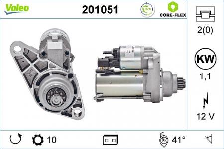 Alternatoare Electromotoare - Electromotor potrivit AUDI A1, A3; SEAT ALTEA, ALTEA XL, CORDOBA, IBIZA III, IBIZA IV, IBIZA IV SC, IBIZA IV ST, LEON, TOLEDO III, TOLEDO IV; SKODA FABIA I 1.2-2.0 dupa 1999 - (12V, 1,1kW)