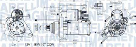 Alternatoare Electromotoare - Electromotor potrivit AUDI A3; SEAT ALTEA, ALTEA XL, IBIZA IV; SKODA FABIA II, OCTAVIA II, ROOMSTER, SUPERB II, YETI; VW GOLF PLUS V, GOLF V, GOLF VI, JETTA III 1.2-2.0D dupa 2004 - (12V, 1,1kW)