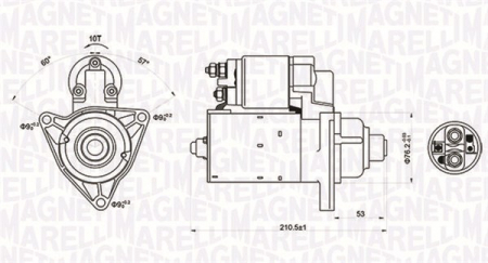 Alternatoare Electromotoare - Electromotor potrivit VW TRANSPORTER IV 1.8/2.0 1990-2003 - (12V, 1,1kW)