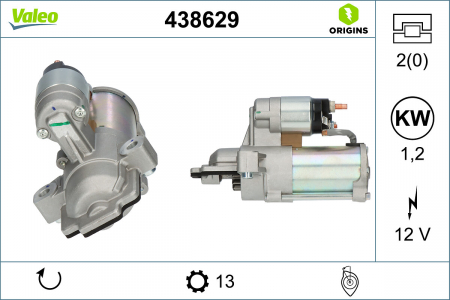 Electromotor (12V, 1,2kW) potrivit FORD FOCUS IV 1.5 09.18- [2]