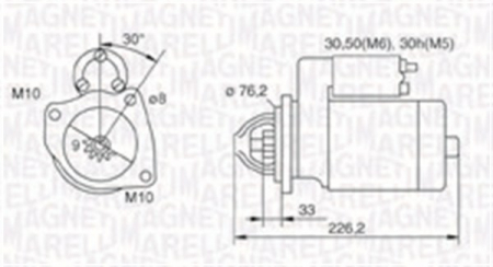 Electromotor (12V, 1,4kW) potrivit BMW 3 (E30), 3 (E36), 3 (E46), 3 (E90), 5 (E34), 5 (E39), 5 (E60), 5 (E61), 7 (E38), 7 (E65, E66, E67), X3 (E83), X5 (E53), Z3 (E36) 1.6-3.2 09.87-10.16 [0]