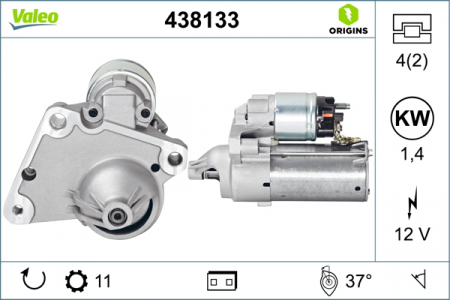 Alternatoare Electromotoare - Electromotor potrivit DS DS 3; CITROEN BERLINGO, BERLINGO MULTISPACE, BERLINGO/MINIVAN, C1, C2, C3 I, C3 II, C3 PICASSO, C3 PLURIEL, C4, C4 CACTUS, C4 GRAND PICASSO I 1.4D-2.2D dupa 2001 - (12V, 1,4kW