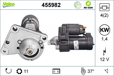 Alternatoare Electromotoare - Electromotor potrivit DS DS 3; CITROEN BERLINGO, BERLINGO MULTISPACE, BERLINGO/MINIVAN, C1, C2, C3 I, C3 II, C3 PICASSO, C3 PLURIEL, C4, C4 CACTUS, C4 GRAND PICASSO I 1.4D-2.2D dupa 2001 - (12V, 1,4kW