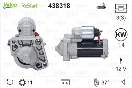 Alternatoare Electromotoare - Electromotor potrivit VOLVO S60 II, S60 III, S80 II, S90 II, V40, V60 I, V60 II, V70 III, V90 II, XC40, XC60 I, XC60 II, XC90 II 1.5-2.5 dupa 2012 - (12V, 1,4kW)