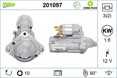 Electromotor potrivit BMW 1 (E87), 3 (E46), 5 (E60), 5 (E61), X3 (E83) 2.0/2.0D/3.0D 1998-2011 - (12V, 1,6kW) [2]