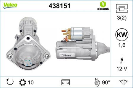 Alternatoare Electromotoare - Electromotor potrivit BMW 1 (E87), 3 (E46), 5 (E60), 5 (E61), X3 (E83) 2.0/2.0D/3.0D 1998-2011 - (12V, 1,6kW)