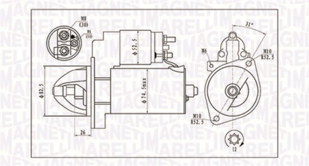 Electromotor potrivit MERCEDES C (C204), C (CL203), C T-MODEL (S203), C T-MODEL (S204), C (W203), C (W204), CLC (CL203), CLK (C209), E T-MODEL (S211), E T-MODEL (S212), E (W211) 2.1D/2.2D/3.5 dupa - ( [2]