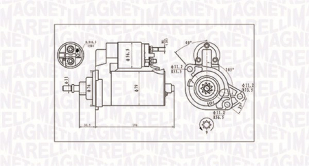Electromotor potrivit MERCEDES V (638/2); AUDI A3; FORD GALAXY I; SEAT ALHAMBRA, CORDOBA, CORDOBA VARIO, IBIZA II, INCA, LEON, TOLEDO I, TOLEDO II 1.7D-2.9 1989-2010 - (12V, 1,7kW) [2]