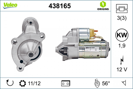 Alternatoare Electromotoare - Electromotor potrivit DS DS 4 DS 5; CITROEN C4, C4 GRAND PICASSO I, C4 GRAND PICASSO II, C4 I, C4 II, C4 PICASSO I, C4 PICASSO II, C4 SPACETOURER, C5 II, C5 III, C8 1.6D-3.0D dupa 1999 - (12V, 1,9kW)