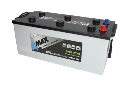 Electrice - Acumulator 12V 180Ah (EN) DEEP-CYCLE (L+ Borna Standard) 513x223x218 B00 - fara flansa de montare (Ciclu profund)