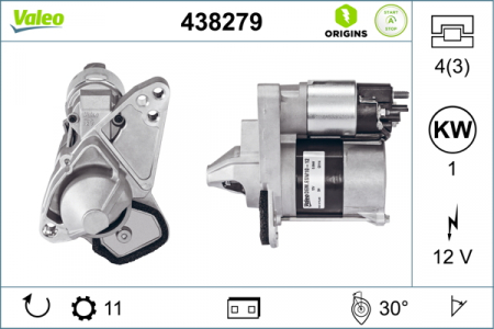 Electromotor potrivit DACIA DOKKER, DOKKER EXPRESS/MINIVAN, DUSTER, LODGY, LOGAN II, LOGAN MCV II, SANDERO II; NISSAN JUKE, PULSAR, QASHQAI II; RENAULT CAPTUR I 0.9-1.6LPG dupa 2012 - (12V, 1kW) [2]