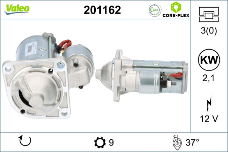 Electromotor (12V, 2,1kW) potrivit ALFA ROMEO 156, 159, 166, BRERA, MITO, SPIDER; FIAT BRAVO II, MAREA, SEDICI; LANCIA KAPPA, LYBRA, THESIS; SUZUKI SX4 1.6-2.4D 09.97- [2]