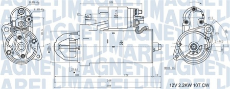 Alternatoare Electromotoare - Electromotor potrivit AUDI A4 B7, A6 ALLROAD C6, A6 C6, A8 D3; VW PHAETON 2.7D/3.0D 2003-2016 - (12V, 2,2kW)