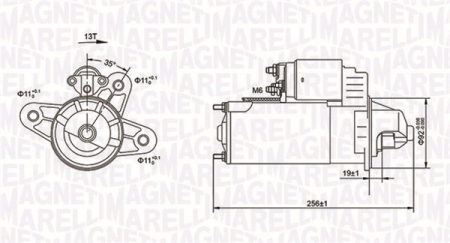 Electromotor potrivit FORD TRANSIT, TRANSIT TOURNEO; LDV CONVOY 2.4D/2.5D 1977-2009 - (12V, 2,2kW) [2]