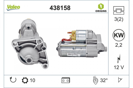 Alternatoare Electromotoare - Electromotor potrivit NISSAN INTERSTAR, KUBISTAR, PRIMASTAR; OPEL MOVANO A, VIVARO A; RENAULT AVANTIME, ESPACE III, LAGUNA II, MASTER II, TRAFIC II, VEL SATIS 1.5D/2.2D/2.5D dupa 2000 - (12V, 2,2kW)