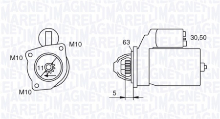 Alternatoare Electromotoare - Electromotor potrivit VOLVO C30, C70 II, S40 II, S80 II, V50, V70 III; FORD C-MAX, C-MAX II, FOCUS C-MAX, FOCUS II, FOCUS III, GALAXY, GRAND C-MAX, KUGA I, KUGA II, MONDEO IV 1.6D/2.0D/2.2D dupa 2 - (
