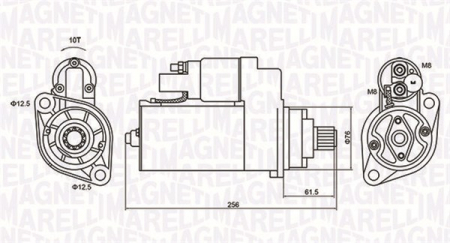 Alternatoare Electromotoare - Electromotor potrivit VW MULTIVAN V, TRANSPORTER IV, TRANSPORTER V 2.5/2.5D 1990-2009 - (12V, 2,2kW)