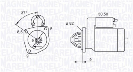 Alternatoare Electromotoare - Electromotor potrivit ALFA ROMEO 145, 146, 147, 156, 159, 166, GT; FIAT BRAVA, BRAVO I, BRAVO II, CROMA, DOBLO, DOBLO CARGO, GRANDE PUNTO, MAREA, MULTIPLA, PUNTO, SEDICI, STILO, STRADA 1.6D-2.4D - (12