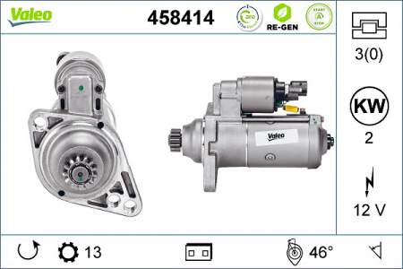 Electromotor potrivit AUDI A1, A3; SEAT ALTEA, ALTEA XL, IBIZA IV, IBIZA IV SC, IBIZA IV ST, LEON, LEON SC, LEON ST, TOLEDO IV; SKODA FABIA II, FABIA III, OCTAVIA II 1.0-2.0D dupa 2008 - (12V, 2kW) [2]