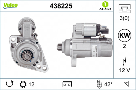 Electromotor (12V, 2kW) potrivit AUDI A1, A3; SEAT ALTEA, ALTEA XL, IBIZA IV, IBIZA IV SC, IBIZA IV ST, LEON, TOLEDO IV; SKODA FABIA II, RAPID, ROOMSTER, ROOMSTER PRAKTIK 1.2-2.0D 03.04- [0]