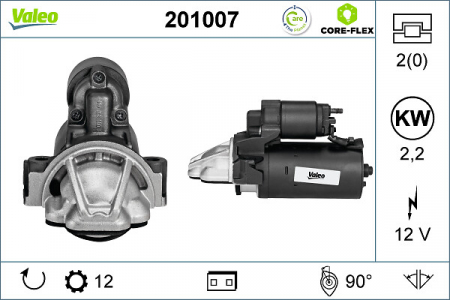 Alternatoare Electromotoare - Electromotor potrivit CITROEN JUMPER II; FIAT DUCATO; FORD TOURNEO CUSTOM V362, TRANSIT, TRANSIT CUSTOM V362, TRANSIT TOURNEO; LAND ROVER DEFENDER; PEUGEOT BOXER 2.2D/2.4D/3.2D dupa 2006 - (12V, 2kW)