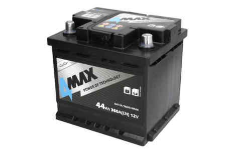 Electrice - Acumulator 4MAX 12V 44Ah/360A (R+ borna standard) 210x175x190 B13 - flansa de montare 10.5 mm (pornire)