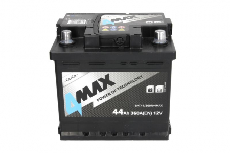 Acumulator 4MAX 12V 44Ah/360A (R+ borna standard) 210x175x190 B13 - flansa de montare 10.5 mm (pornire) [2]