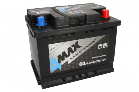 Acumulator 4MAX 12V 60Ah/540A (R+ borna standard) 242x175x190 B13 - flansa de montare 10.5 mm (pornire) [1]