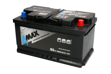 Electrice - Acumulator 4MAX 12V 85Ah/850A (R+ borna standard) 315x175x175 B13 - flansa de montare 10.5 mm (pornire)