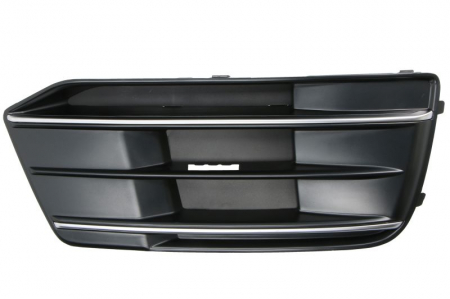 Ornamente - Element bara dreapta (cu dungi crom, plastic, negru/crom) potrivit AUDI Q5 FY 2017-2020