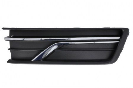 Elemente bara - Element bara fata dreapta (cu dungă acoperită cu crom, plastic, negru) potrivit VW PASSAT B7 FL USA 01.16-12.19