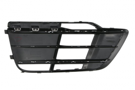 Element bara fata dreapta (cu dungi crom, plastic, negru lucios/crom, S-LINE) potrivit AUDI Q5 FY 2017-2020 [1]