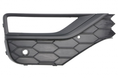 Element bara fata dreapta (cu dungi negre, cu orficii lampa ceata, plastic, negru) potrivit VW AMAROK 2H 05.16-05.22 [0]