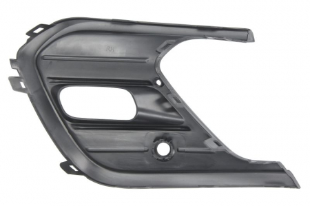 Element bara fata dreapta (cu orficii lampa ceata, cu orificii senzori parcare, plastic, negru) potrivit VW POLO VI AW 01.21- [1]