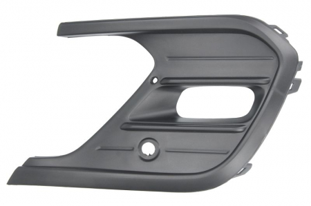 Element bara fata dreapta (cu orficii lampa ceata, cu orificii senzori parcare, plastic, negru) potrivit VW POLO VI AW 01.21- [0]