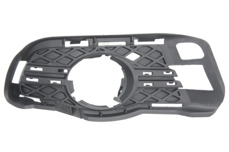 Elemente bara - Element bara fata dreapta (cu orficii lampa ceata, negru-mat) potrivit MERCEDES C-KLASA W204 2007-2011